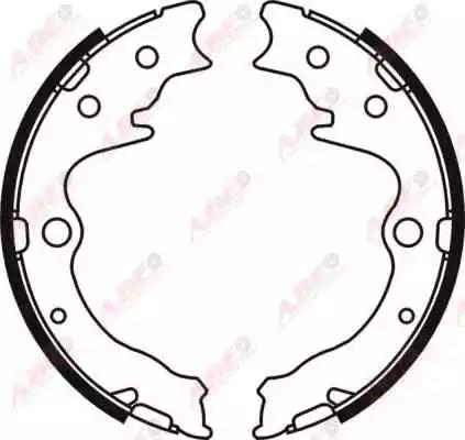 Комплект колодок стоянкових гальм C03050ABE ABE
