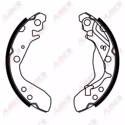 Комплект гальмівних колодок C04017ABE ABE