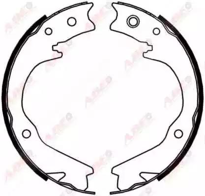 Комплект гальмівних колодок C07015ABE ABE