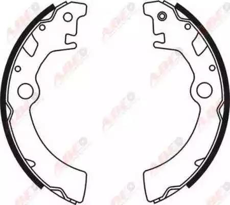 Комплект гальмівних колодок C08003ABE ABE
