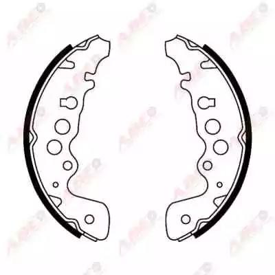 Комплект гальмівних колодок C08018ABE ABE