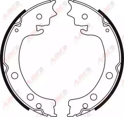 Комплект колодок стоянкових гальм C08028ABE ABE