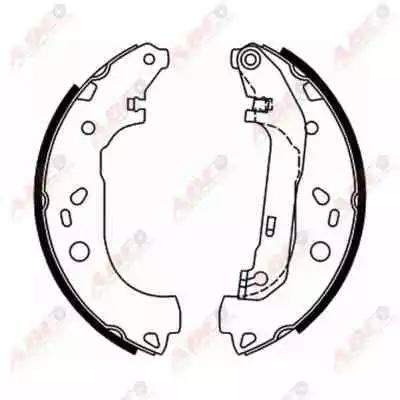 Гальмівна колодка ford tourneo connect tourneo connect v408 nadwozie wielko transit... C0G050ABE ABE