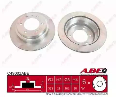 Гальмівний диск C49001ABE ABE