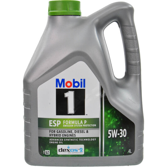 Олива моторна mobil 1 esp formula p 5w-30 каністра 4л 157145 MOBIL