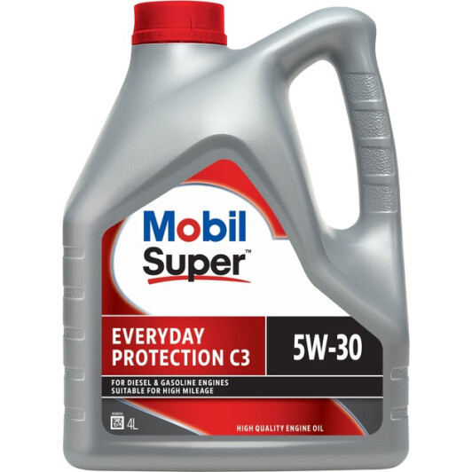 Олива моторна mobil super everyday protection c3 5w-30/4 л 158016 MOBIL