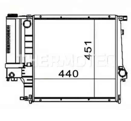 Радіатор двигуна D7B009TT THERMOTEC