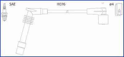 Huco opel к-кт високовольтних проводів omega bvectra b 2.0 94- 134251 HITACHI