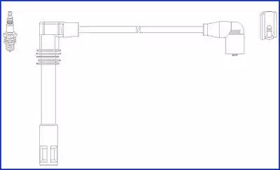 Комплект дротів запалювання 134803 HITACHI