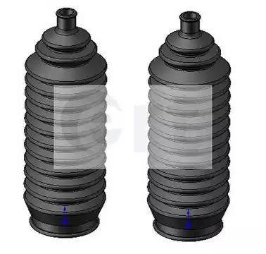 Ert к-кт пильовиків рул. рейки 2шт. mitsubishi colt -00 101699 ERT