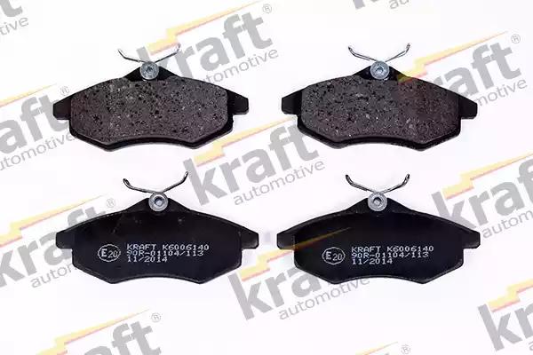 Комплект гальмівних накладок, дискове гальмо 6006140 KRAFT