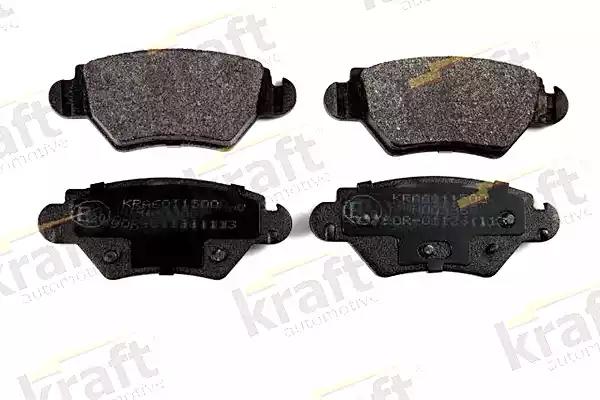 Комплект гальмівних накладок, дискове гальмо 6011500 KRAFT