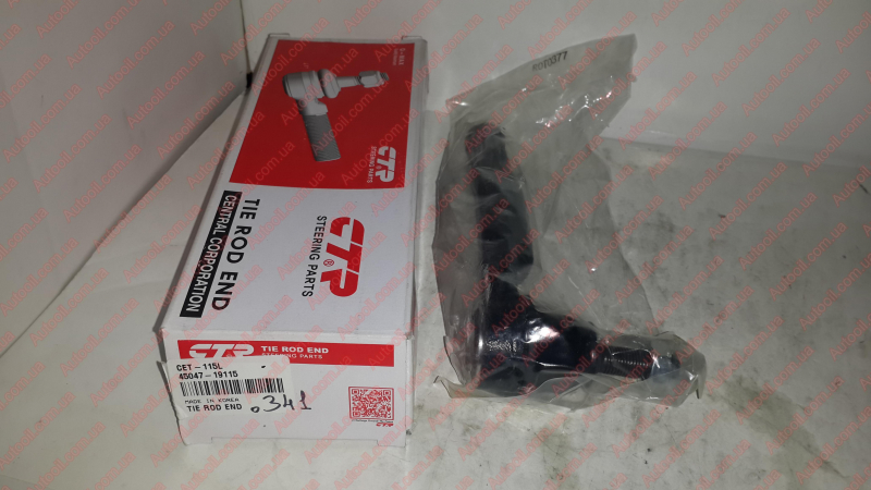 Наконечник, поперечна кермова тяга CET115L CTR