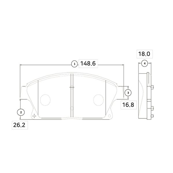 Колодки гальм chevrolet cruze old ckkd-26 вир-во ctr GK0454 CTR
