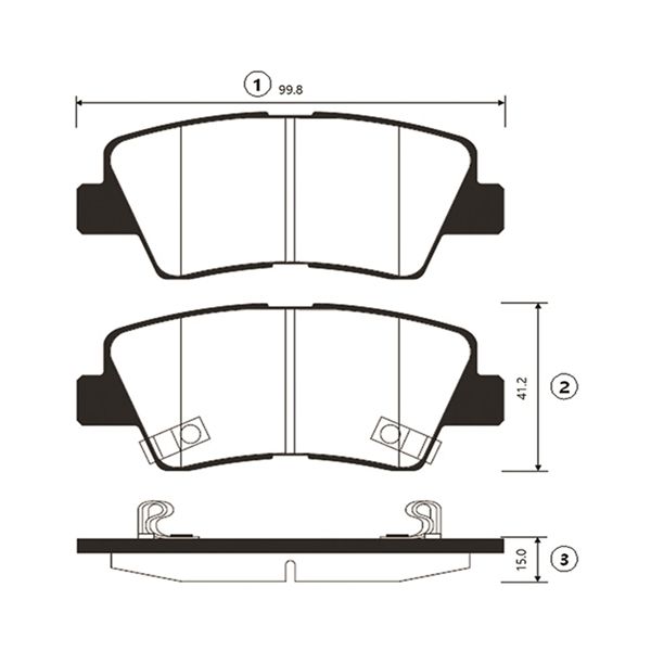 Колодки гальм hyundai veloster 11- kio rio 11- задн. old ckkh-45 вир-во ctr GK0499 CTR