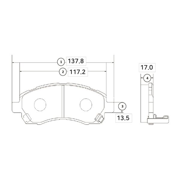 Колодки гальм subaru impreza передн. old cksu-2 вир-во ctr GK0989 CTR