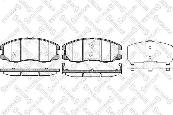 Колодки передні гальмівні диск 001094BSX STELLOX