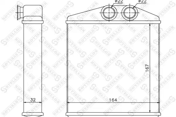 Радіатор опалення салону 1035121SX STELLOX
