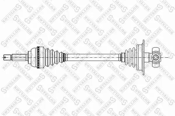 Піввісь передня ліва у зборі 1581033SX STELLOX
