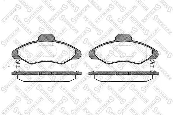 Комплект гальмівних накладок, дискове гальмо 342004BSX STELLOX