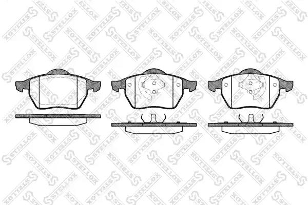 Комплект гальмівних накладок, дискове гальмо 401001BSX STELLOX
