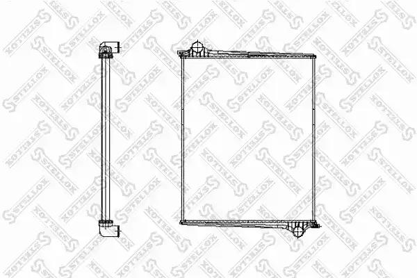 Радіатор охолодження двигуна м/t 8103326SX STELLOX