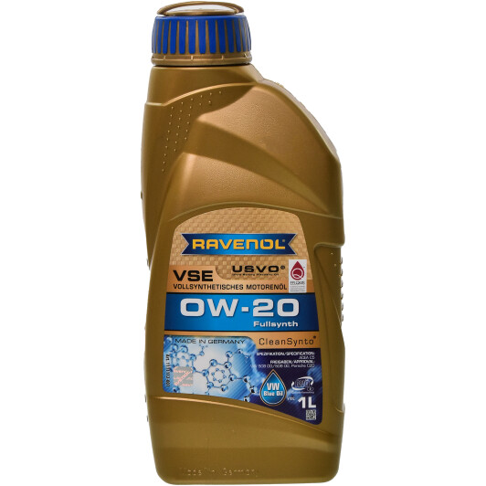 Моторна олива ravenol vse, 0w-20, 1л 1111112001 RAVENOL