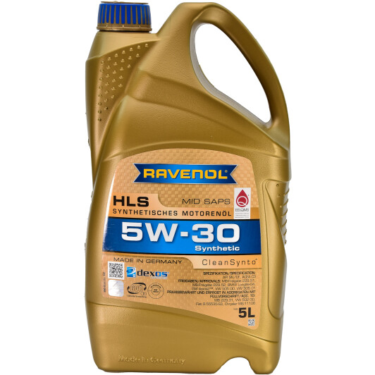 Олива моторна hls 5w-30 5л 11111195 RAVENOL