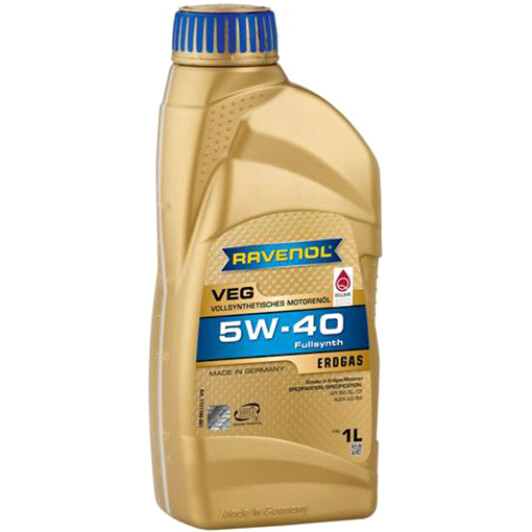 Моторна олива ravenol veg, 5w-40, 1л 1131100001 RAVENOL