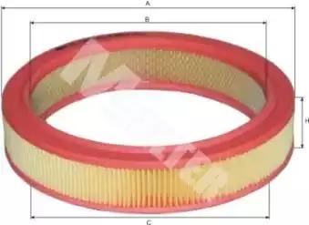 Фільтр повітряний skoda favorit вир-во m-filter A124 MFILTER