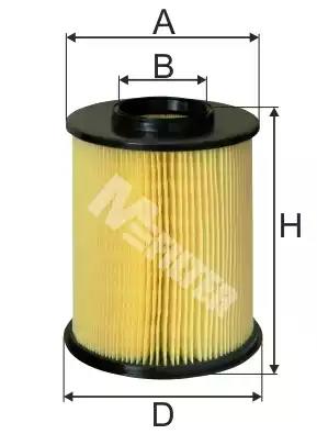 Фільтр повітряний 1.6tdci connect 13-/kuga/mazda 3/volvo 1.4/1.6/1.8/2.0 i/tdci 07- A845 MFILTER