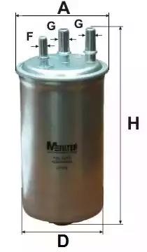 Фільтр палива duster/logan1.5dci 06- DF679 MFILTER