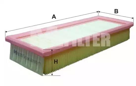 Фільтр повітряний fiat duna uno fiorinoвир-во m-filter K196 MFILTER