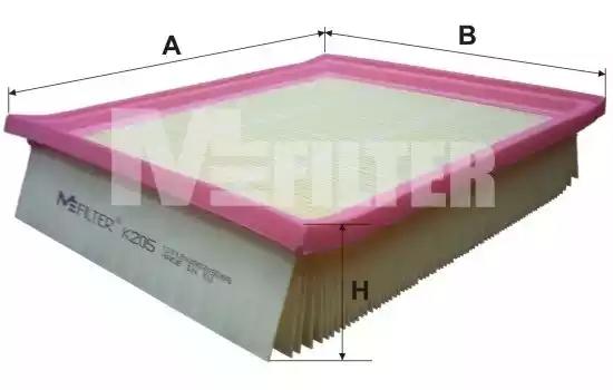 Фільтр повітряний golf iii/iv/vento 91-02 K205 MFILTER