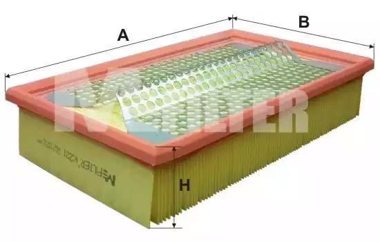 Фільтр повітряний e200/220 w124 m111 K221 MFILTER