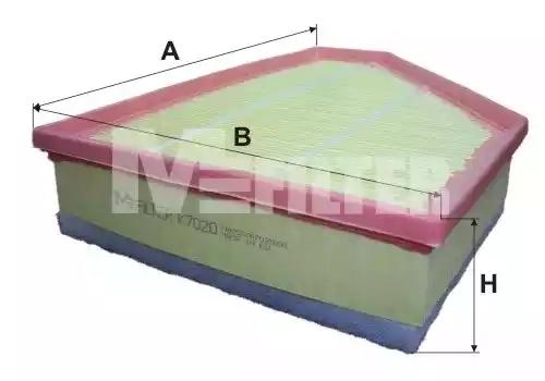 Фільтр повітряний bmw 3 05- K7020 MFILTER
