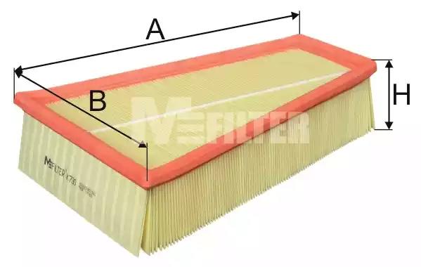 Фільтр повітряний ford galaxy/mondeo/s-max 06- K730 MFILTER