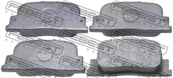 Комплект гальмівних накладок, дискове гальмо 0101MCV20R FEBEST