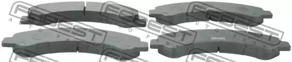 Комплект гальмівних накладок, дискове гальмо 0201W41F FEBEST