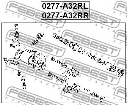 Гальмівний супорт 0277A32RL FEBEST