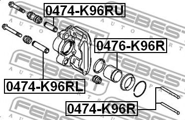 Елементи гальмівного супорта поршень 0476K96R FEBEST