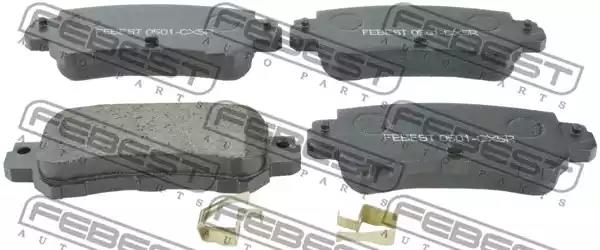 Комплект гальмівних накладок, дискове гальмо 0501CX5R FEBEST