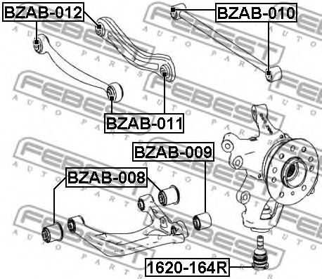 Сайлентблок підвіски BZAB010 FEBEST