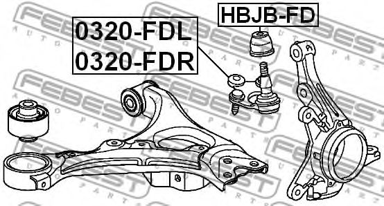 Пильовик кульової опори HBJBFD FEBEST