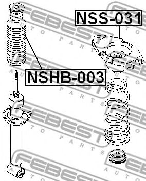 Верхня опора, стійка амортизатора NSS031 FEBEST