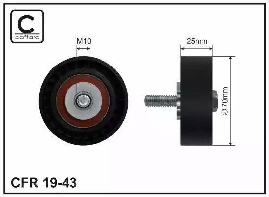Rolka paska micro-v 70x10x25 1943 CAFFARO
