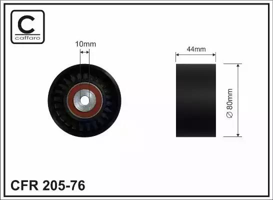 Відвідний/напрямний ролик, поліклиновий ремінь 20576 CAFFARO