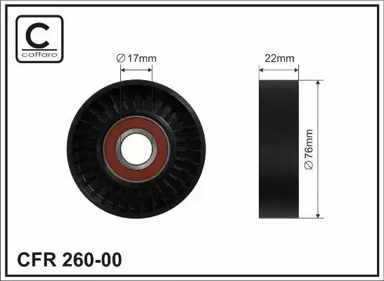 Rolka paska micro-v 76x17x22 26000 CAFFARO
