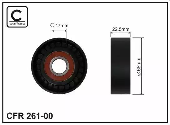 Rolka paska micro-v 65x17x23 26100 CAFFARO