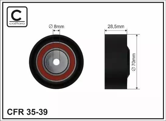 Rolka paska micro-v 70x8x285 3539 CAFFARO